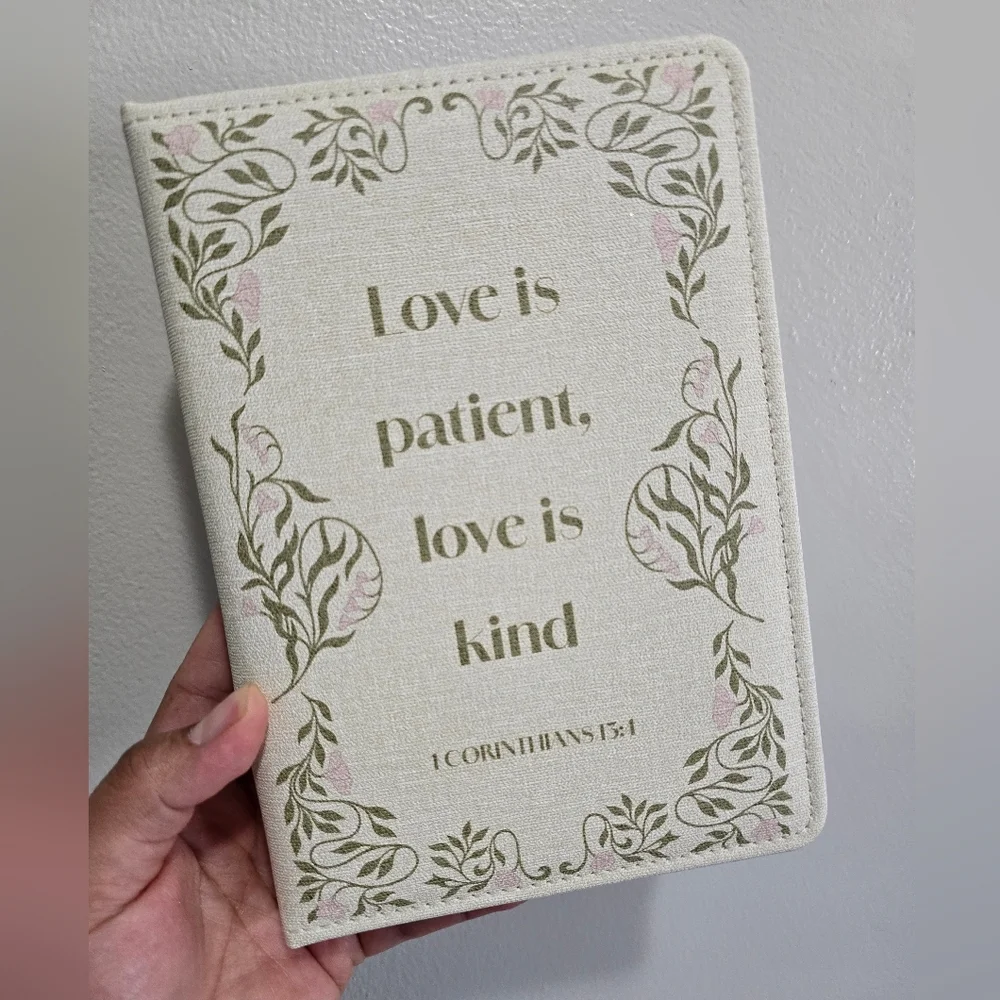 Love Is Patient, Love Is Kind Floral Home Office Planner - Cream & Pink - Picture 2 of 9